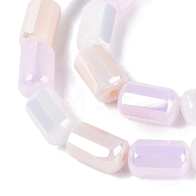 Electroplate Opaque Glass Beads Strands EGLA-N022-11A-B01-1