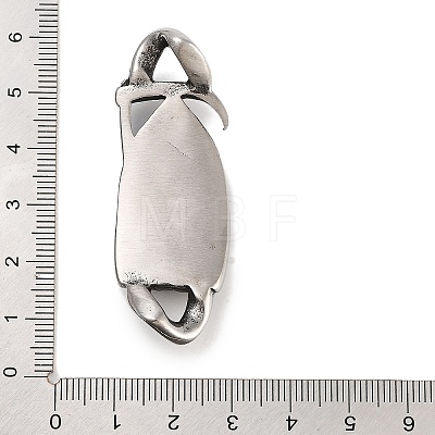 Halloween 304 Stainless Steel Grim Reaper Death Links Connector Charms STAS-L274-006AS-1