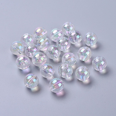 Eco-Friendly Transparent Acrylic Beads PL736-2-1