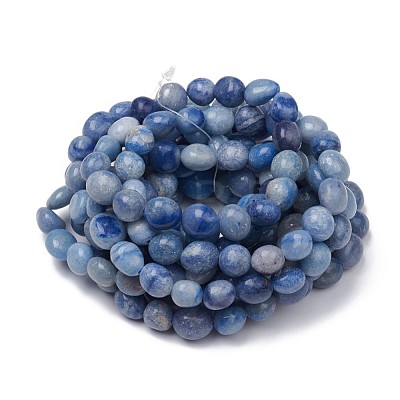 Dyed & Heated Natural Blue Aventurine Stretch Beaded Bracelets BJEW-K213-C18-1