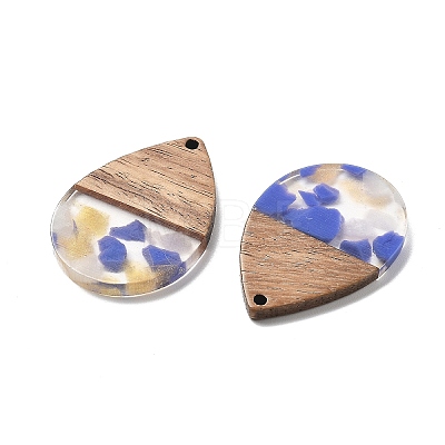 Resin and Walnut Pendants FIND-R051-15B-1