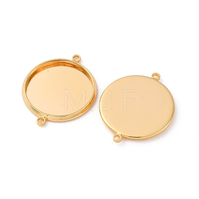 Brass Connector Cabochon Settings KK-F898-21E-G-1