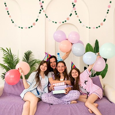 Felt Flower Hanging Banners AJEW-WH0596-696-1