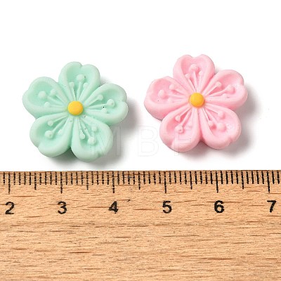 Opaque Resin Decoden Cabochons RESI-M041-02-1