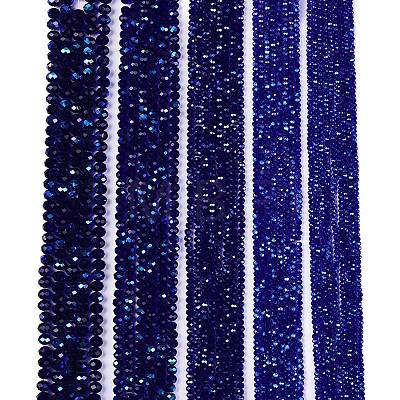 Electroplate Glass Beads Strands EGLA-A044-T6mm-L06-1