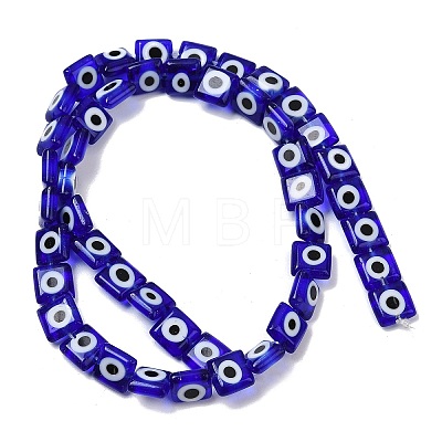 Handmade Evil Eye Lampwork Beads Strands LAMP-G166-03D-1