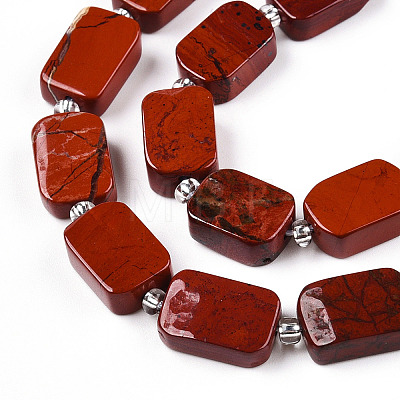 Natural Red Jasper Beads Strands G-C098-A26-01-1