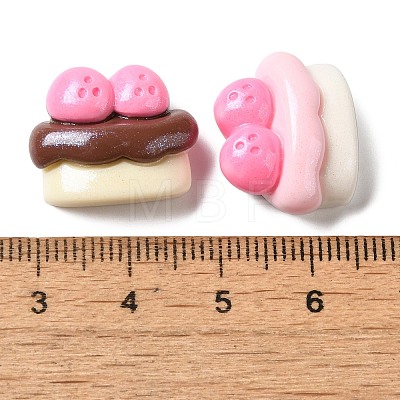 Opaque Resin Imitation Food Decoden Cabochons RESI-H165-07-1