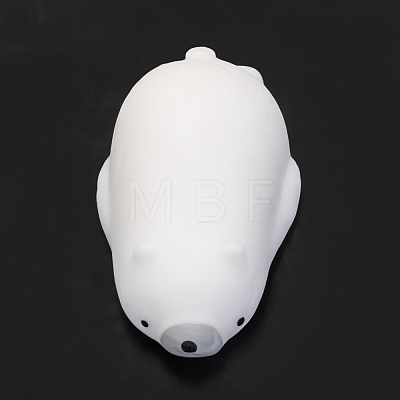 Polar Bear Shape Stress Toy AJEW-H125-31-1