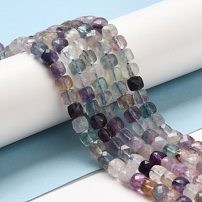 Natural Fluoite Beads Strands G-E608-E15-1