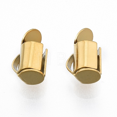 304 Stainless Steel Slide On End Clasp Tubes X-STAS-S115-01A-G-1