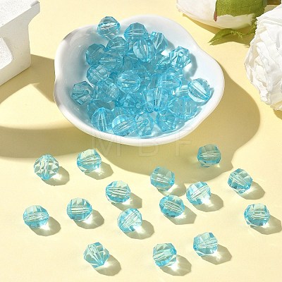 Transparent Acrylic Beads X-PL990Y-5-1