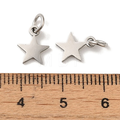 Non-Tarnish 201 Stainless Steel Charms STAS-E217-25B-P-1