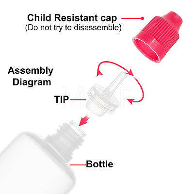 BENECREAT Plastic Liqiud Bottle DIY-BC0004-13-1