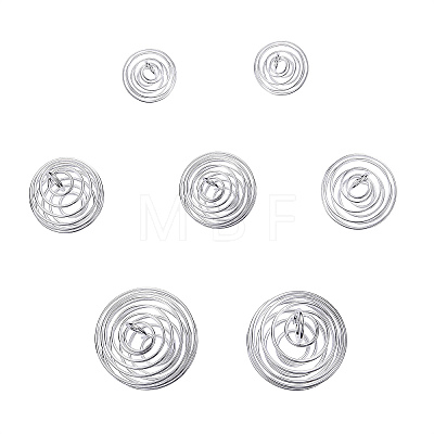 40Pcs 4 Sizes Iron Wire Pendants IFIN-CJ0001-40S-1