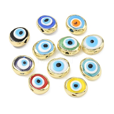 Handmade Evil Eye Lampwork Beads LAMP-D006-08G-1