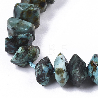 Natural African Turquoise(Jasper) Beads Strands G-R462-16-1