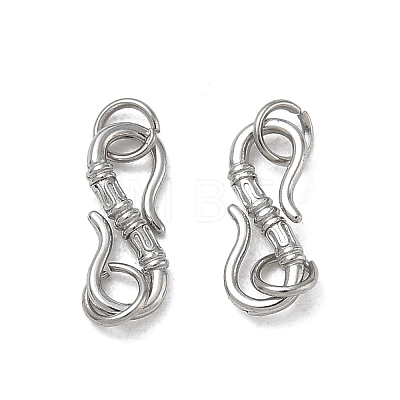 SHEGRACE 304 Stainless Steel S-Hook Clasps SA-CBAF1D5-23P-1