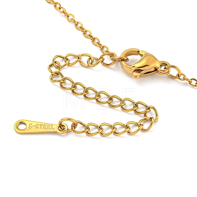 201 Stainless Steel Cable Chain Necklaces NJEW-G138-01G-1