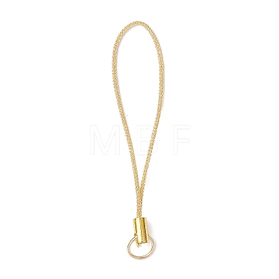 Polyester Metallic Thread for Making Mobile Straps AJEW-JB01374-1