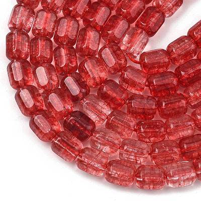 Transparent Glass Beads Strands GL-A001-01A-08-1