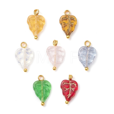 Czech Glass Charms PALLOY-JF04468-01-1