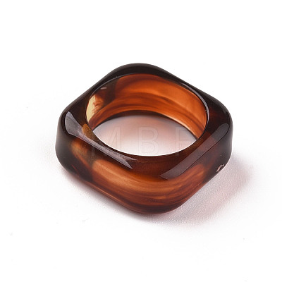 Square Transparent Resin Finger Rings X-RJEW-S046-003-A02-1