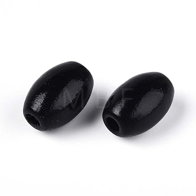 Spray Painted Schima Wood Beads WOOD-T032-29A-01-1