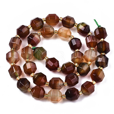 Natural Agate Beads Strands G-T131-82B-12-1