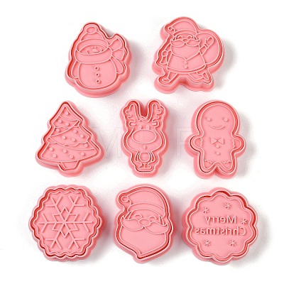 Christmas Plastic Cookie Candy Food Cutters Molds DIY-K080-01-1