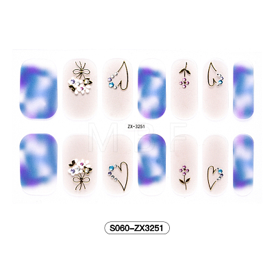 Full Cover Nombre Nail Stickers MRMJ-S060-ZX3251-1