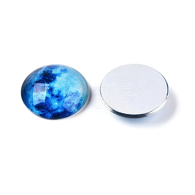 Fluorescent Glass Cabochons GGLA-T004-12D-1