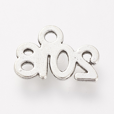 Tibetan Style Alloy Charms X-TIBE-S306-04AS-RS-1