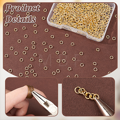 600Pcs 304 Stainless Steel Open Jump Rings STAS-GA0001-61-1