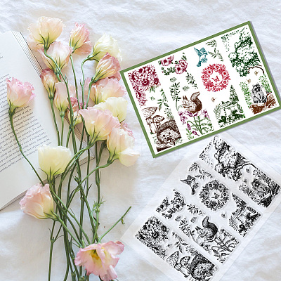 Custom PVC Plastic Clear Stamps DIY-WH0618-0049-1