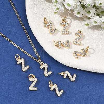 SHEGRACE Brass Micro Pave Clear Cubic Zirconia Pendants XGRQ29758-394G-Z-1