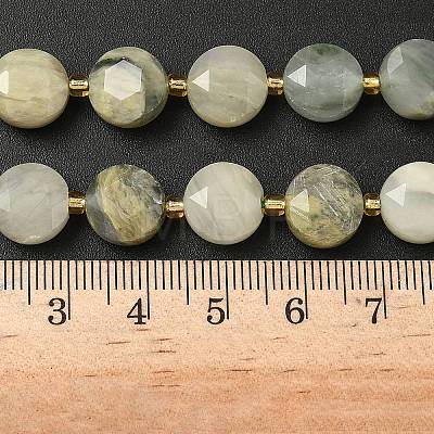 Natural Green Rutilated Quartz Beads Strands G-C116-A145-01-1