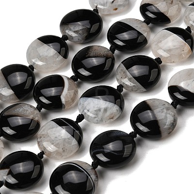 Natural Agate Beads Strands G-F820-Q01-01E-1