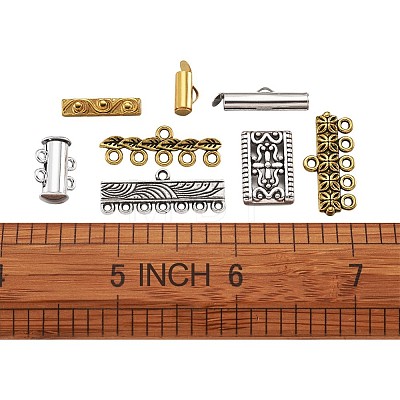 Brass Magnetic Slide Lock Clasps FIND-TA0001-10-1