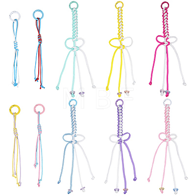 2Bags 2 Styles Korean Waxed Polyester Cord Pendant Decorations HJEW-SC0003-03-1