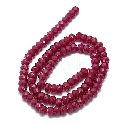 Natural Red Corundum/Ruby Beads Strands G-G106-A45-03-1