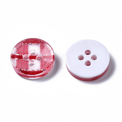 Resin Buttons X-BUTT-N017-01E-1