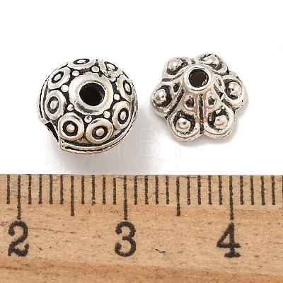 Tibetan Style Alloy 3 Hole Guru Beads FIND-A031-04AS-02-1