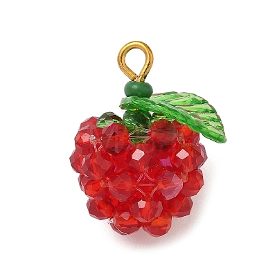 Transparent Glass Pendants PALLOY-MZ00904-01-1
