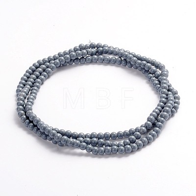 Painted Glass Beads Strands X-DGLA-S071-4mm-10-1