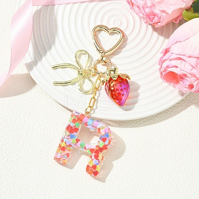 Alloy & Resin Pendant Decorations HJEW-YW00401-04-1