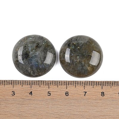 Natural Labradorite Cabochons G-H1596-FR-25mm-05-1