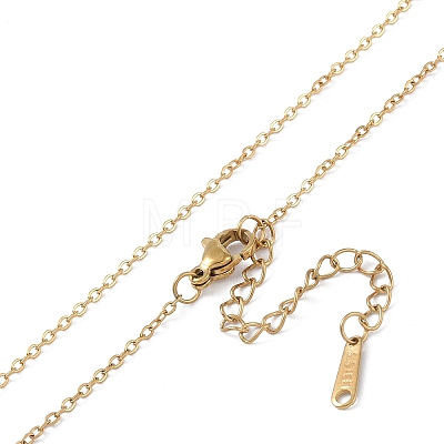 201 Stainless Steel Cable Chain Necklaces NJEW-P309-17A-G-1