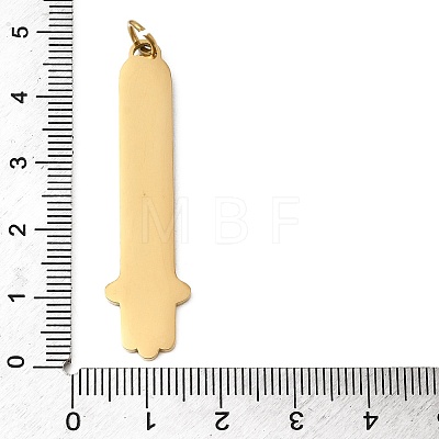 304 Stainless Steel Enamel Pendants STAS-F335-01B-1