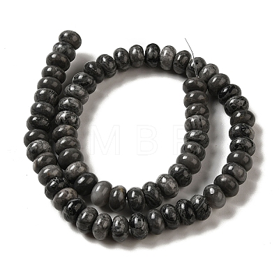 Natural Map Stone Beads Strands G-G102-C04-01-1